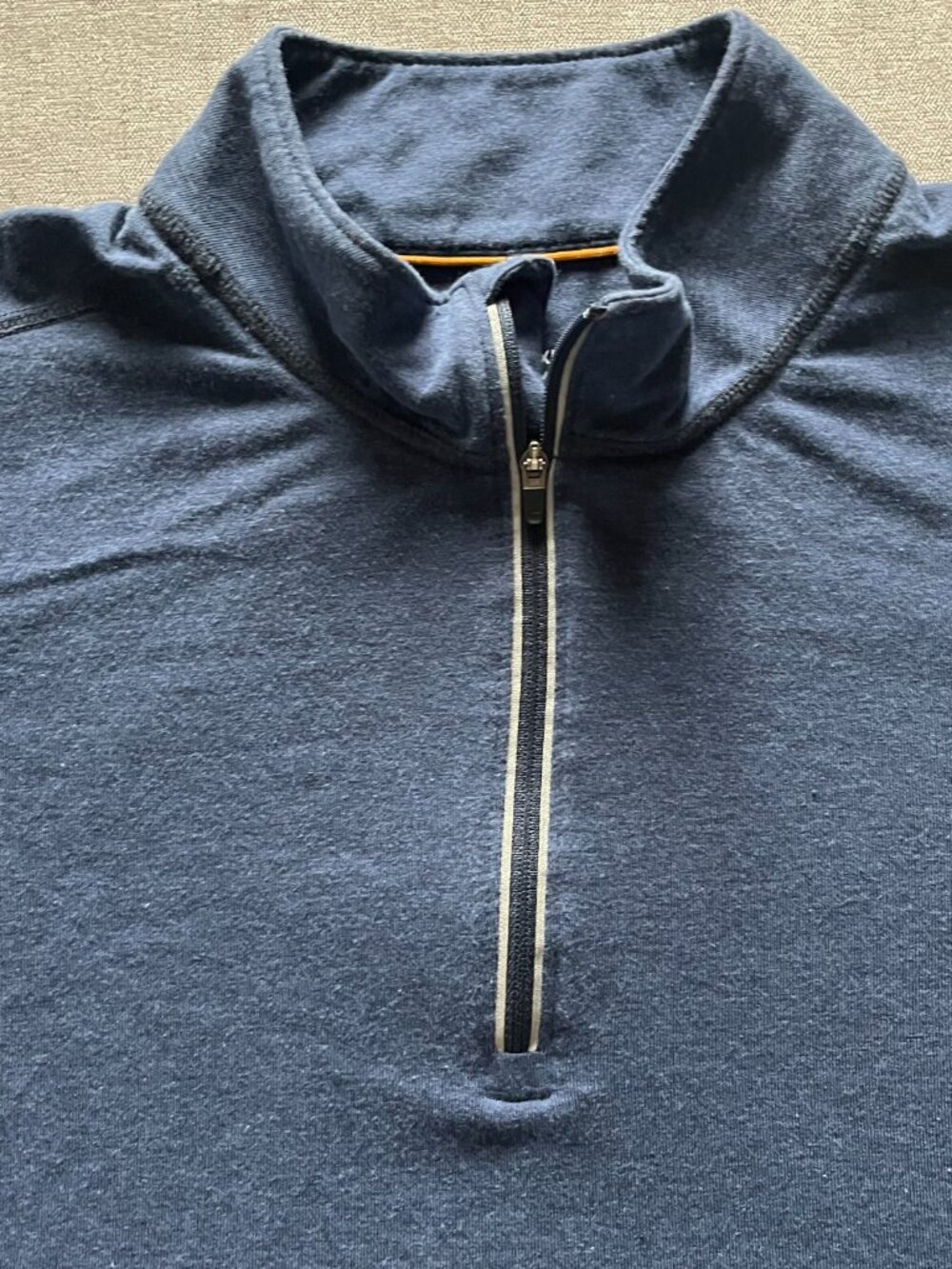 Carhartt  1/4 Zip Slightly Fitted Pullover Men XL Blue Relaxed Force Lightweight - Picture 4 of 10